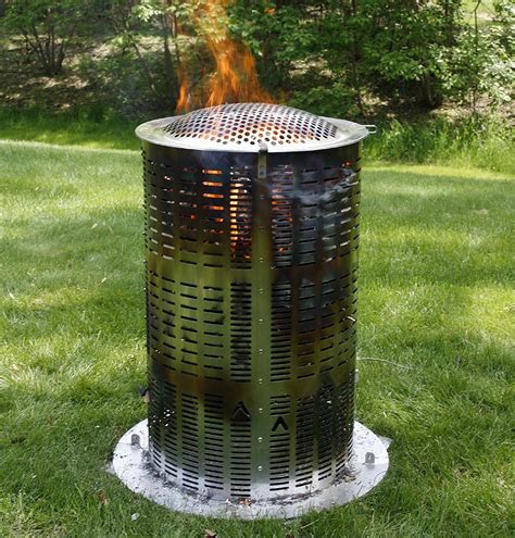 lowes trash barrels|lowe's stainless steel burn barrels.